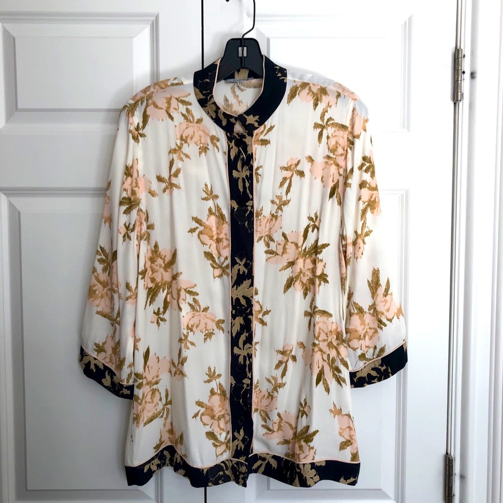 New with tags - GANNI St. Pierre Crepe Blouse